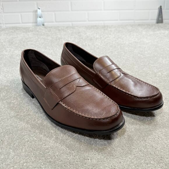 Rockport EUC w/ Box Classic Penny Loafer Lite Leather Brown Mens 16 Old Money - Picture 2 of 15